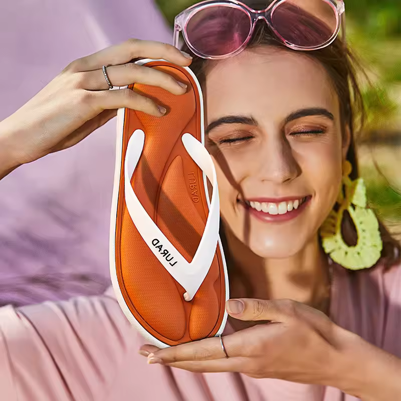 3D Memor Slim Outdoor Strap for Home Leisure Street Cool Beach Slippers