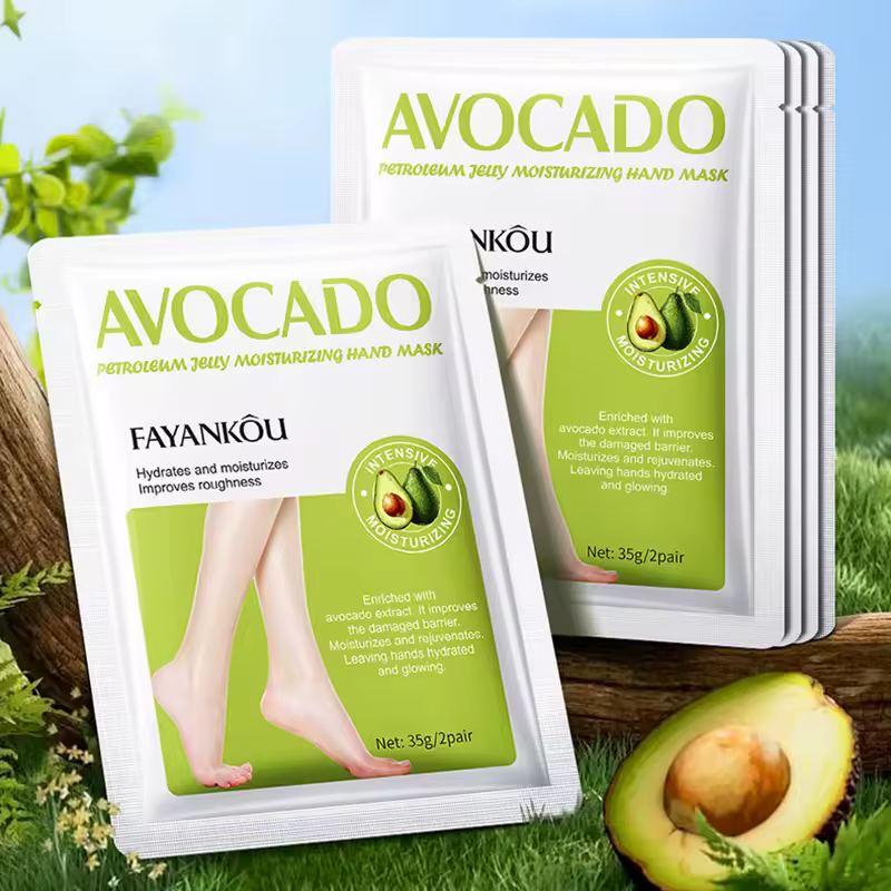 Avocado Remove Dead Skin Moisturizing Exfoliating 5 Pairs Foot Mask