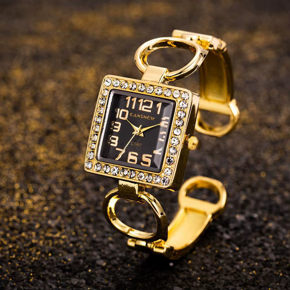 Casual Shock Resistant Bracelet Stainless Steel Luxury Quartz Wristwatch