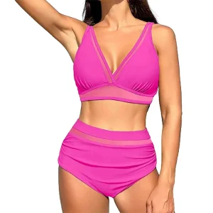 Casual Solid Bra Padded For Teenagers Biquinis Bikini Style Separate Tow-piece