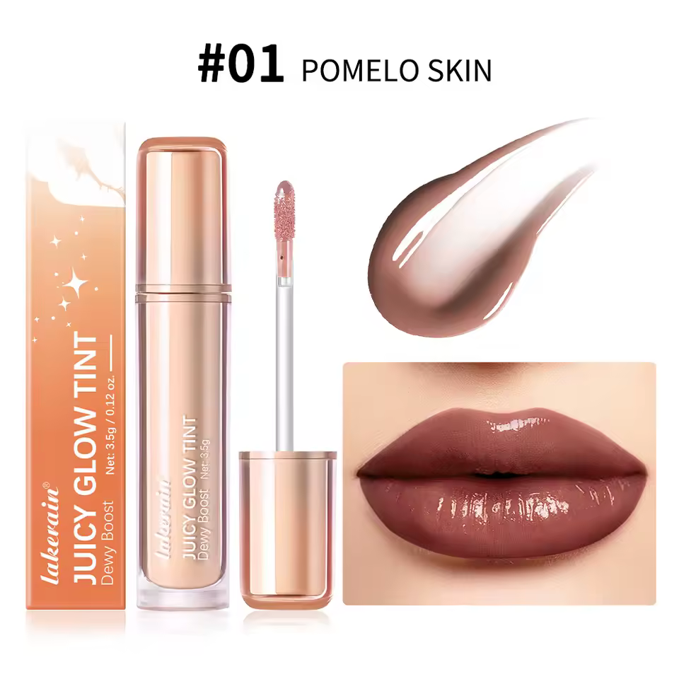 Long Lasting Moisturizing Halo Dyeing Mirror Glass Shine Color Waterproof Lip Gloss
