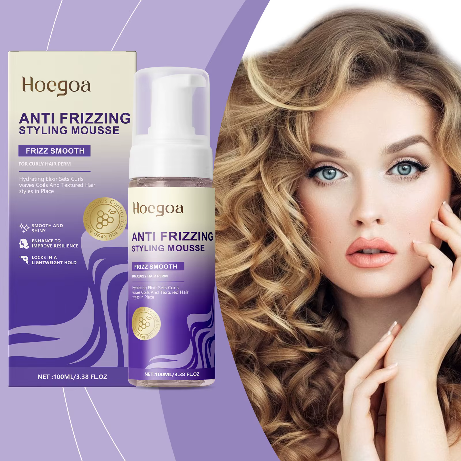 Long Lasting Styling Non-greasy Moisturizing Fluffy Hair Styling Spray
