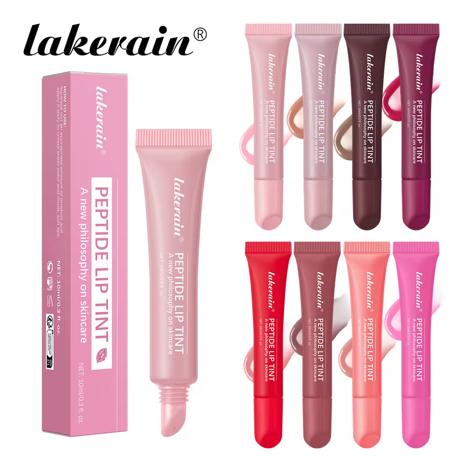 8 Pcs Long Lasting Waterproof Mirror Shine Transparent Color Lip Glaze Gel