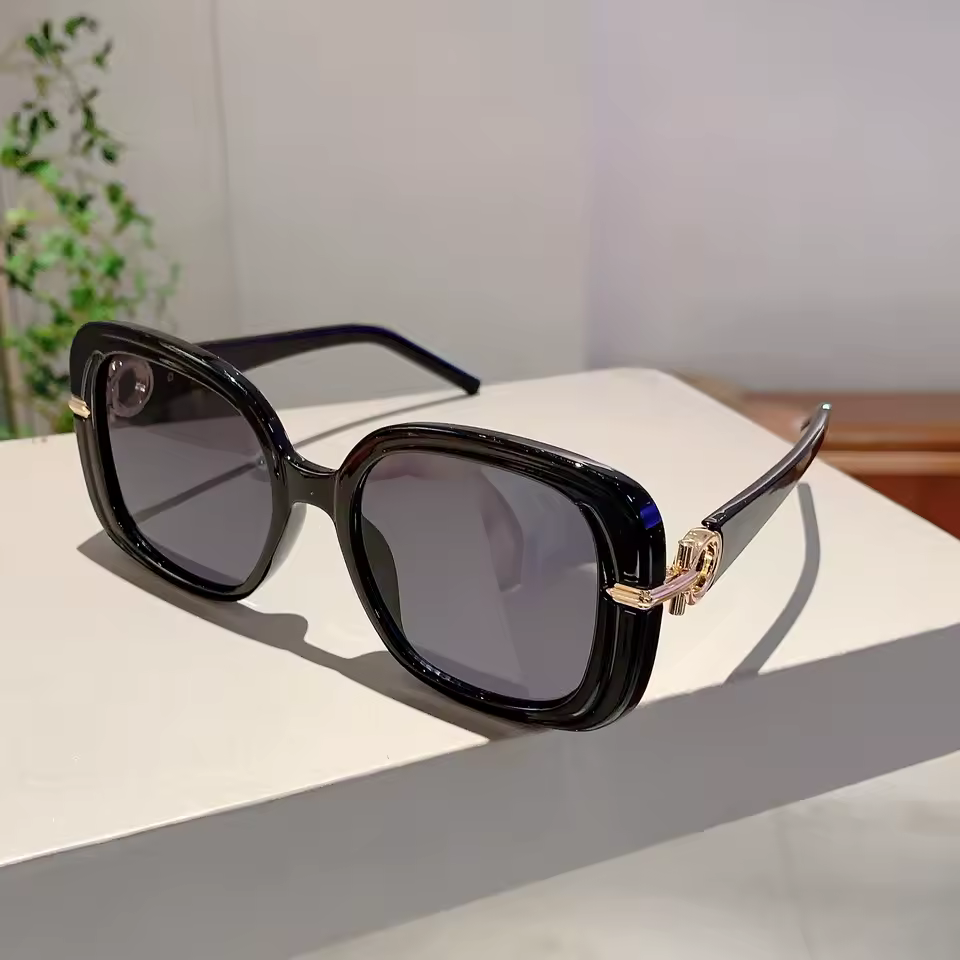 Luxury Oversized Outdoor Shades Vintage Square Sun Glasses