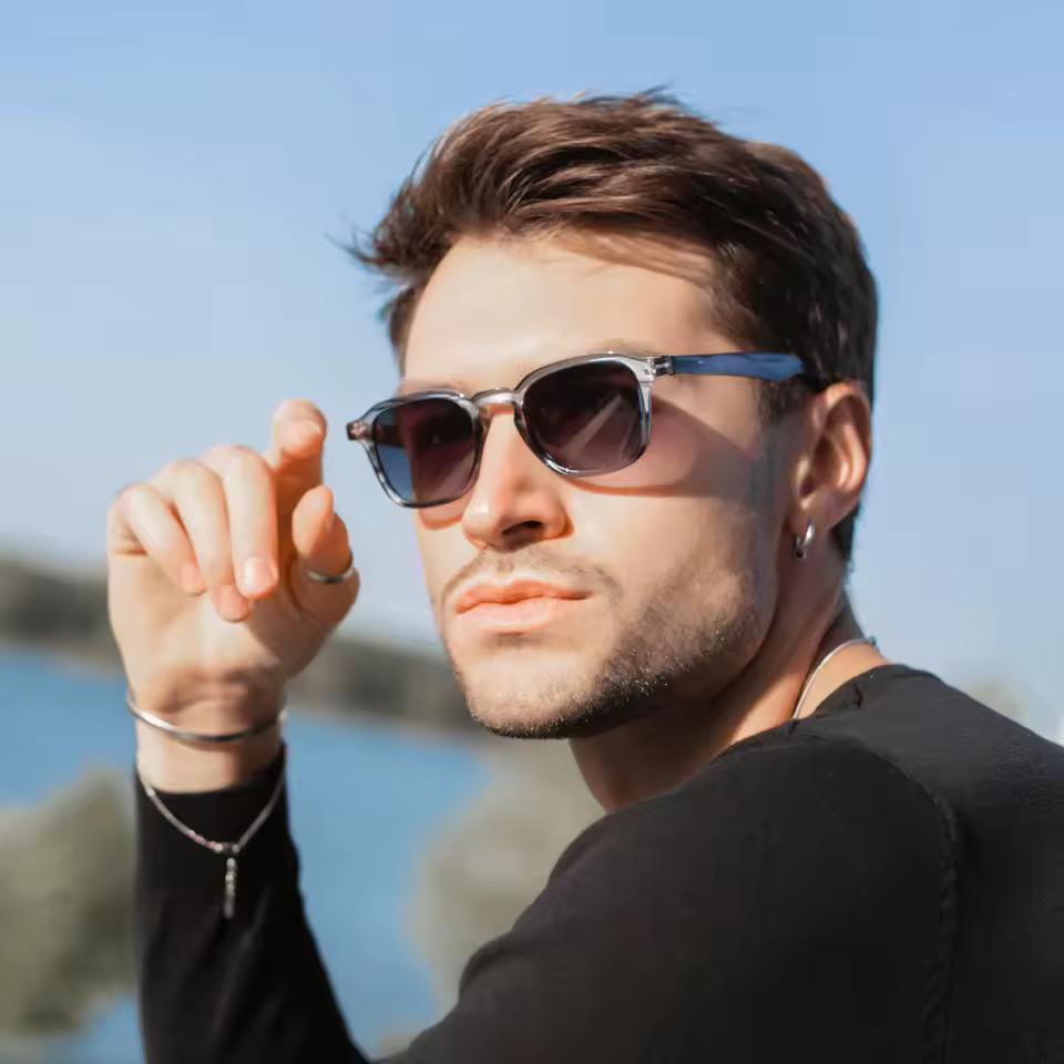 Small Face Classic Square UV Protection Trendy Retro Polarized Sunglasses