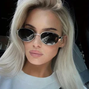 Trendy Classic Metal Frame Anti-reflective Sun Glasses Shades