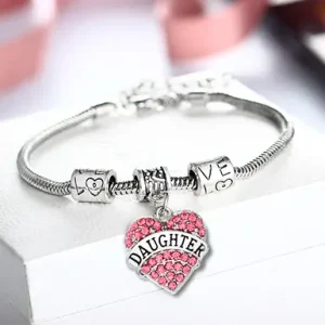 Tribute to Daughter Rhinestone Bracelet