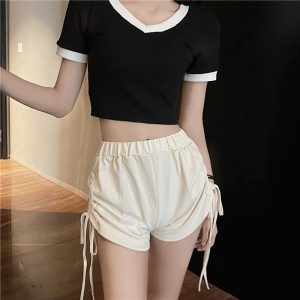 Casual Fashion Cute Outerwear High Waisted Short